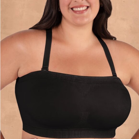 NWT Truekind Convertible Strapless Bandeau Bra - Size M (Black) - Picture 2 of 8